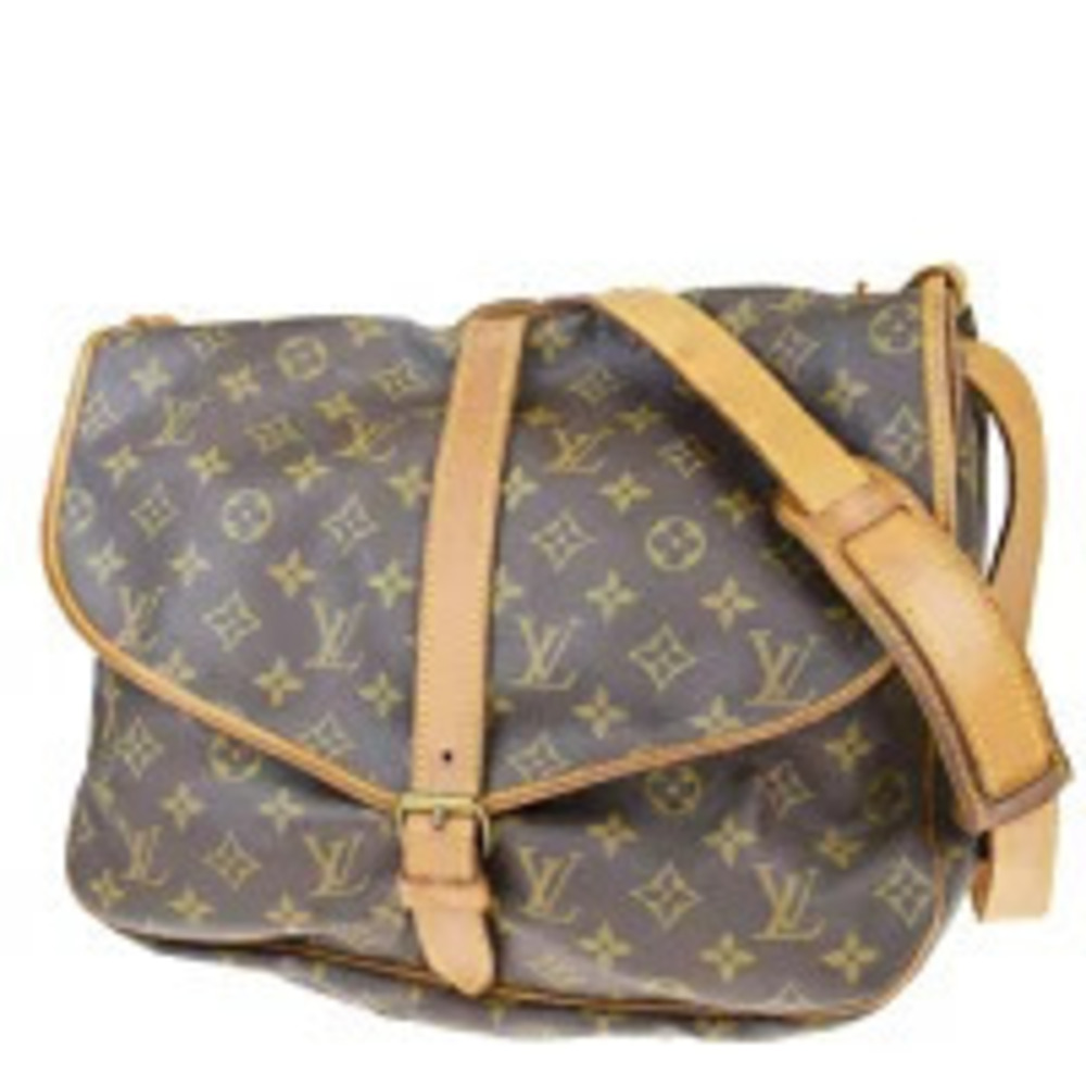 Louis Vuitton Saumur Shoulder Bag Monogram Leather